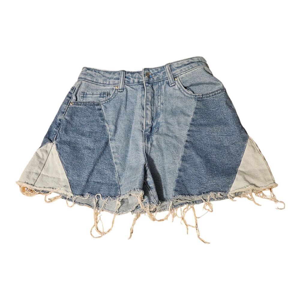 SO 26W Blue Patch Denim Shorts